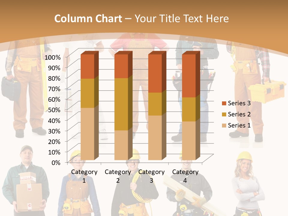 Man Staff Working PowerPoint Template