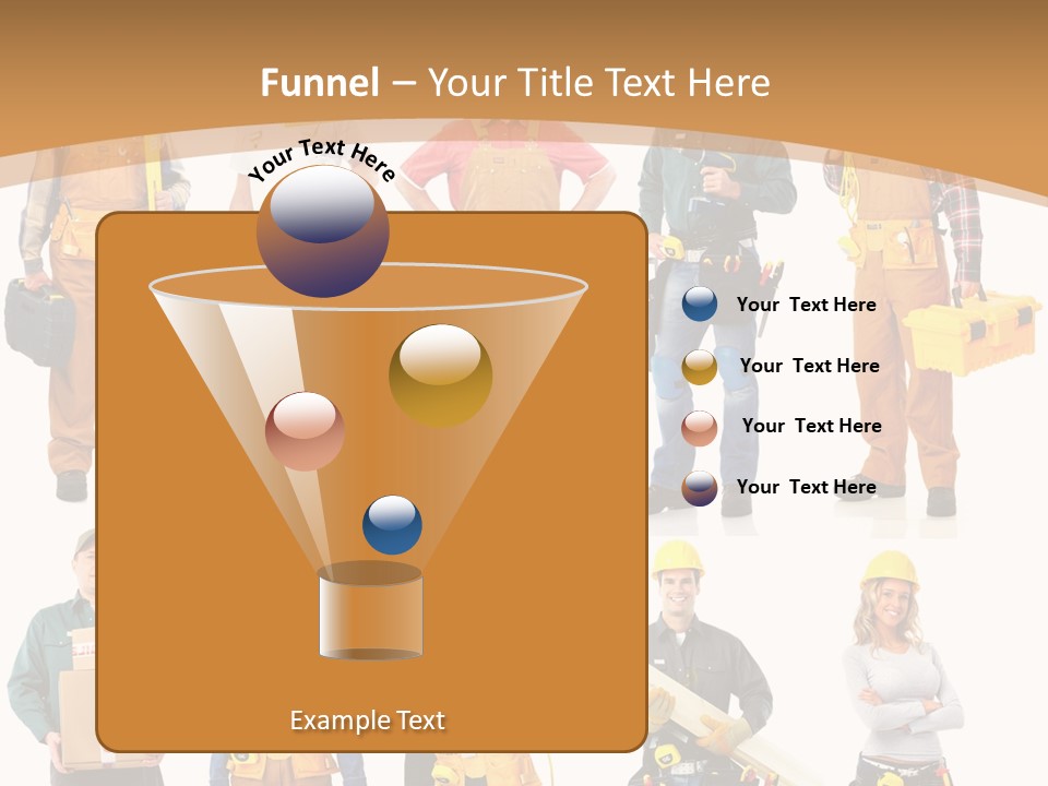 Man Staff Working PowerPoint Template
