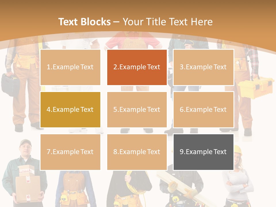 Man Staff Working PowerPoint Template