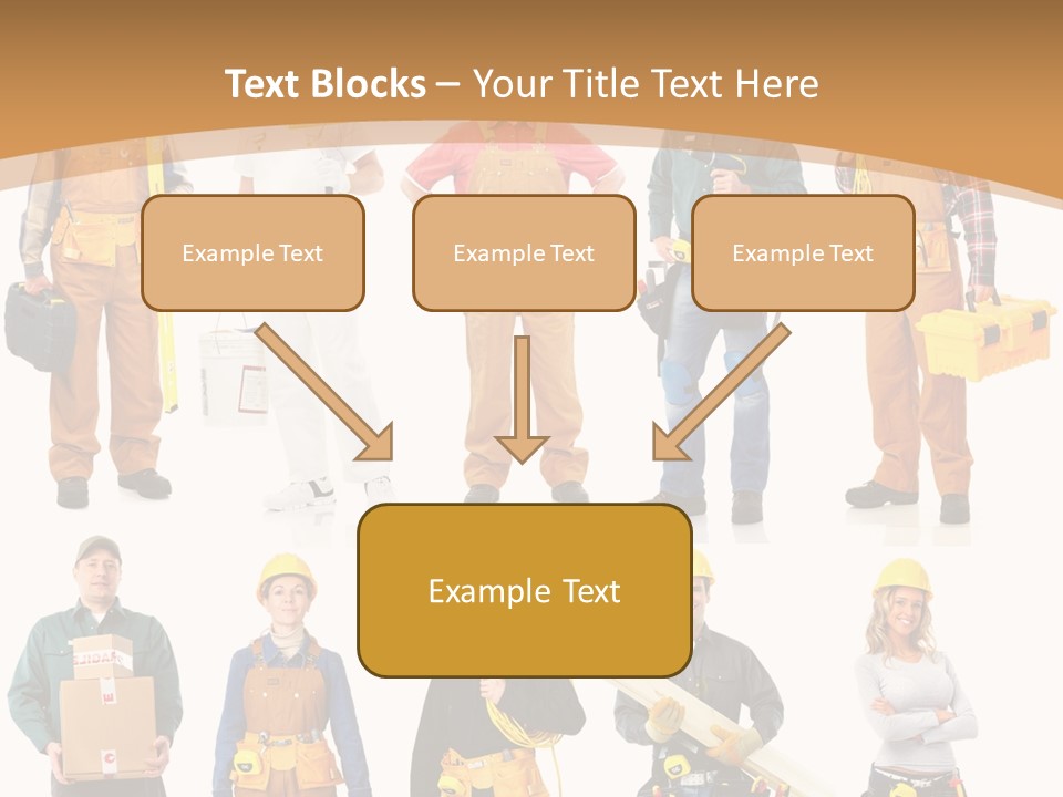 Man Staff Working PowerPoint Template