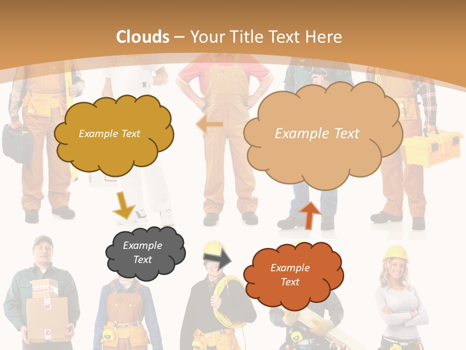 Man Staff Working PowerPoint Template