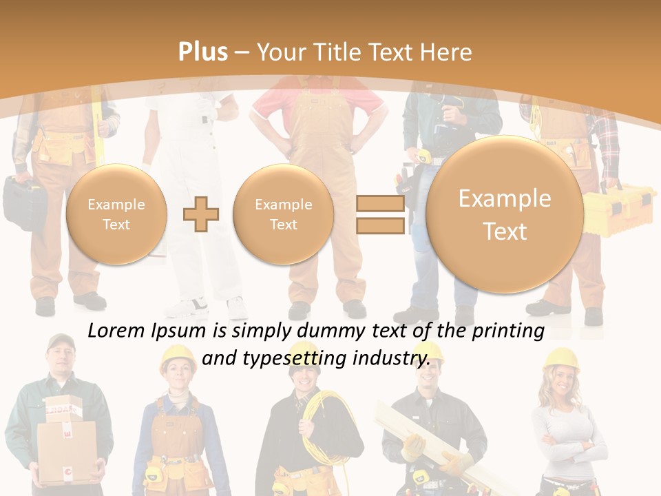 Man Staff Working PowerPoint Template