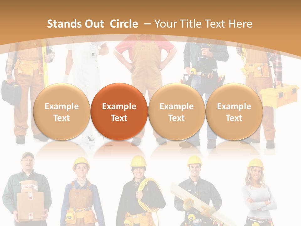 Man Staff Working PowerPoint Template