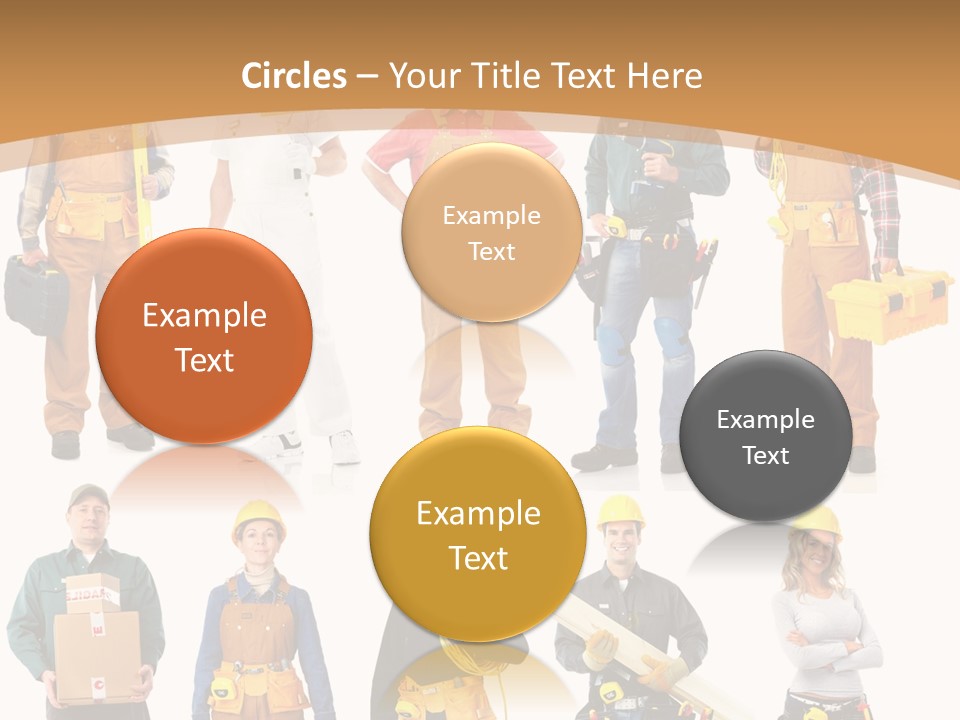 Man Staff Working PowerPoint Template