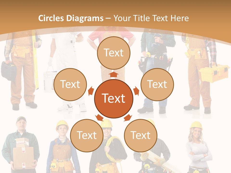 Man Staff Working PowerPoint Template