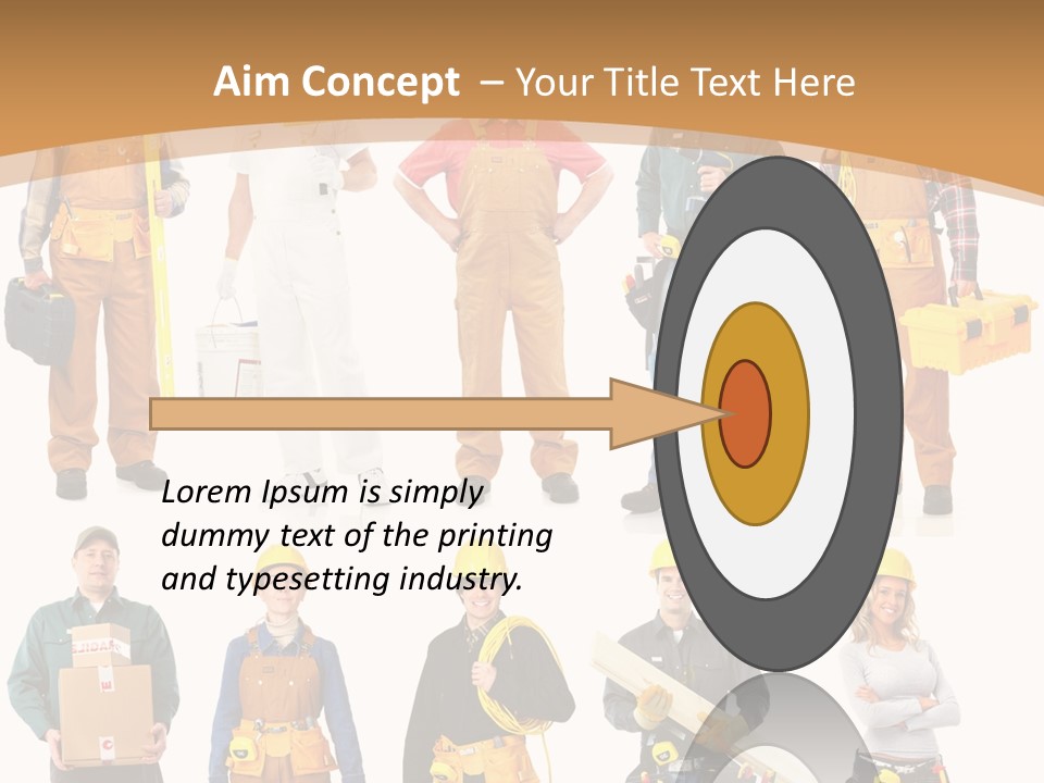 Man Staff Working PowerPoint Template