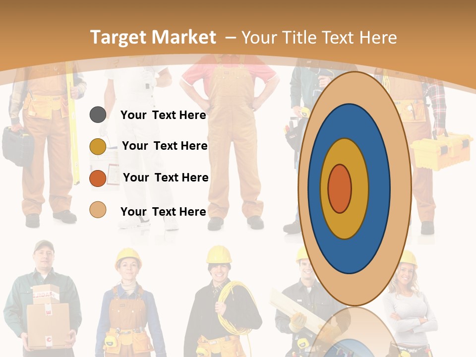 Man Staff Working PowerPoint Template