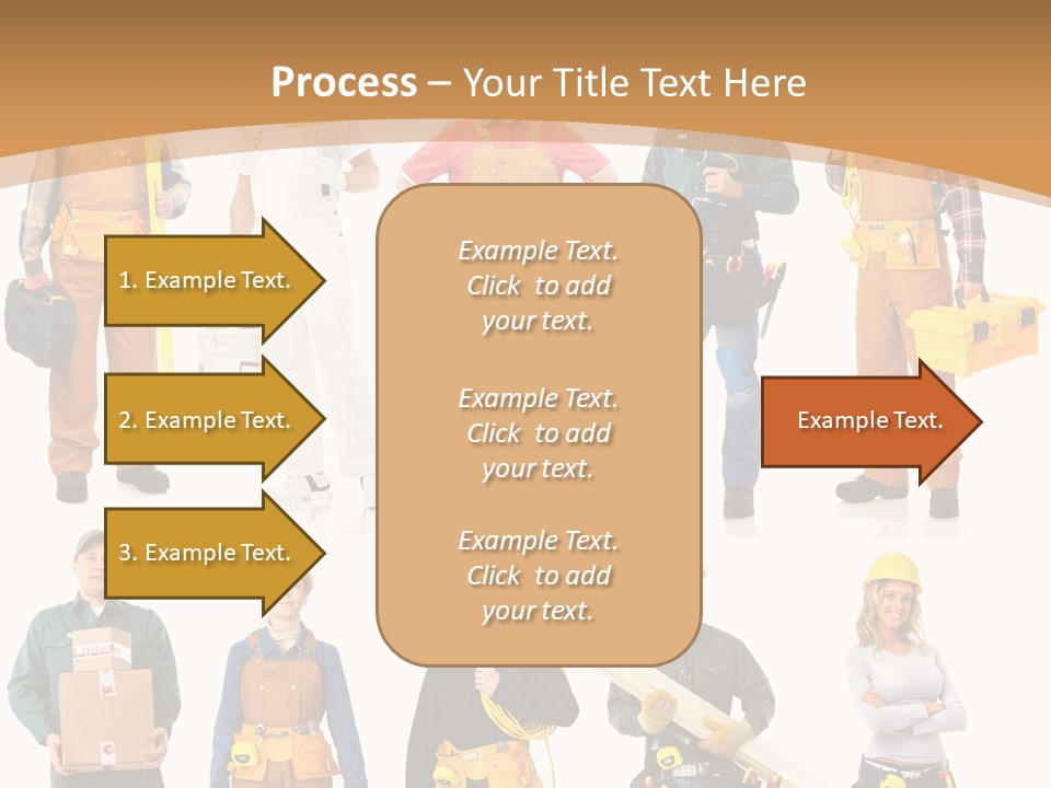 Man Staff Working PowerPoint Template