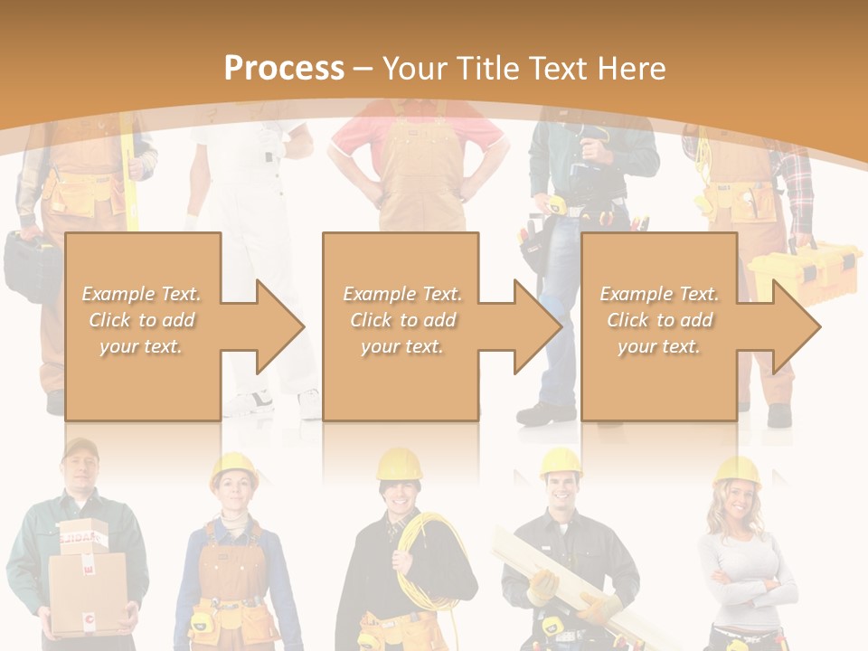 Man Staff Working PowerPoint Template