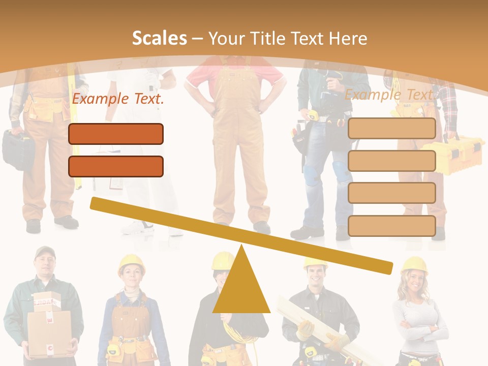 Man Staff Working PowerPoint Template
