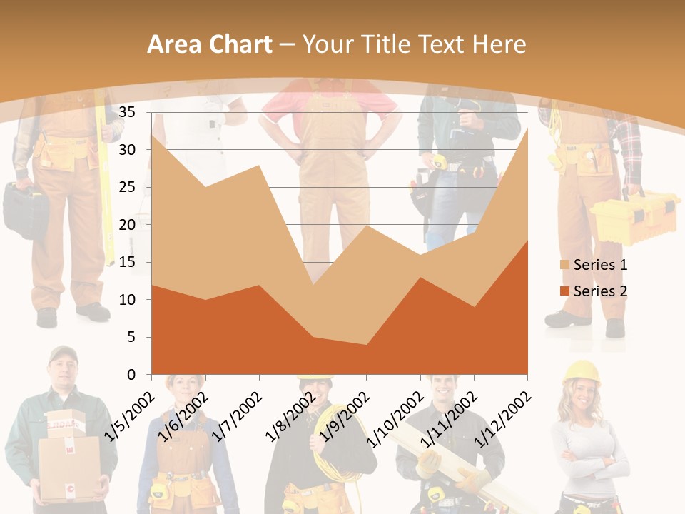 Man Staff Working PowerPoint Template