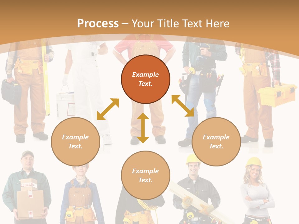 Man Staff Working PowerPoint Template