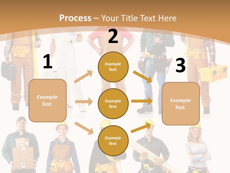 Man Staff Working PowerPoint Template