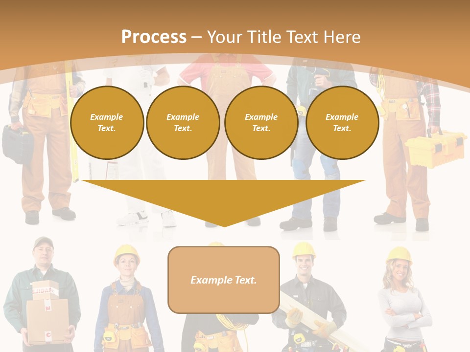 Man Staff Working PowerPoint Template