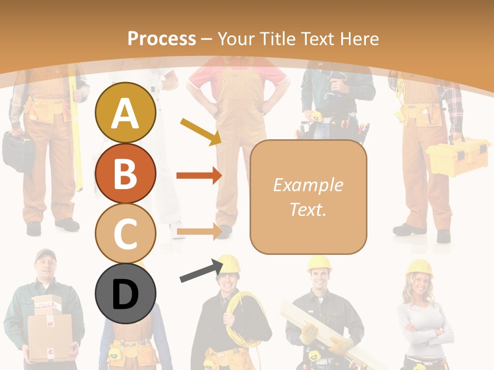 Man Staff Working PowerPoint Template
