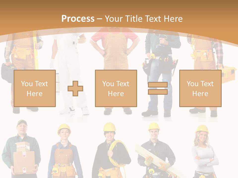 Man Staff Working PowerPoint Template