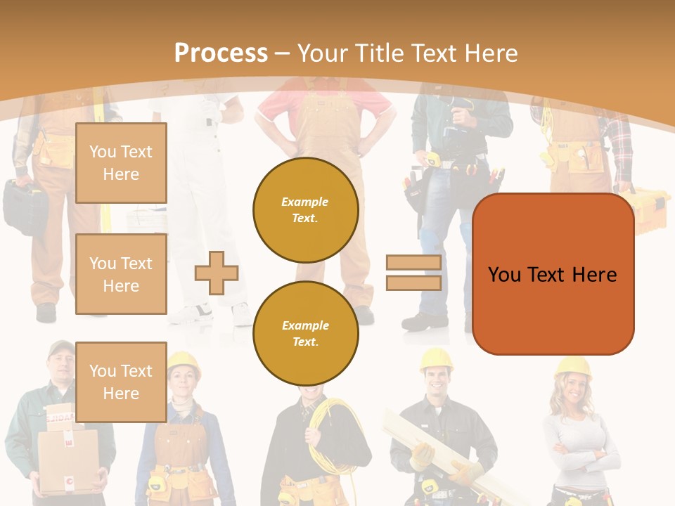Man Staff Working PowerPoint Template