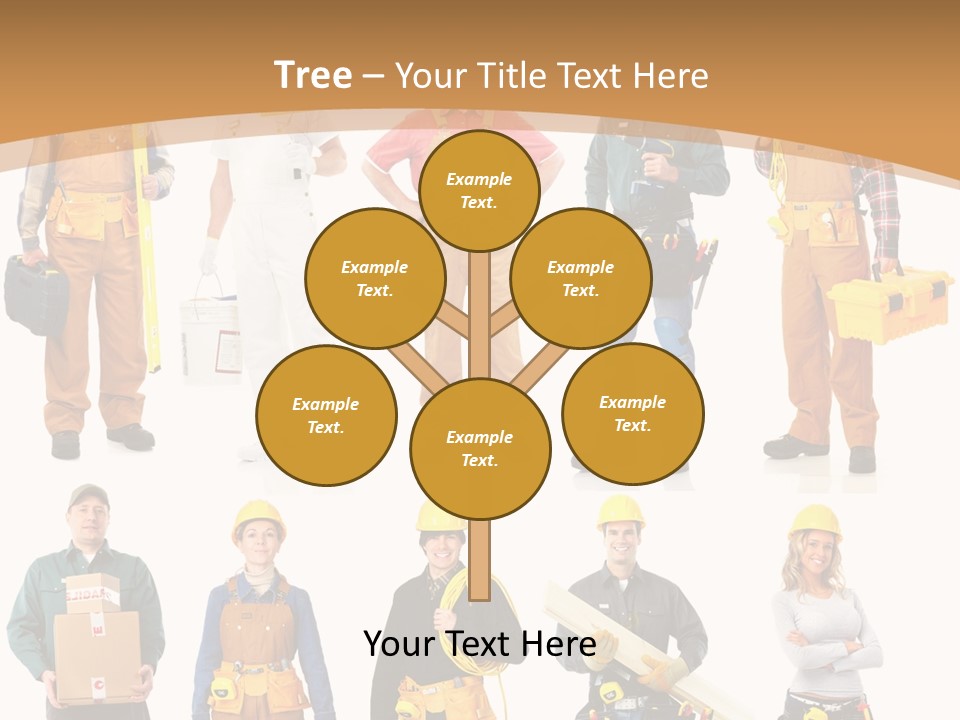 Man Staff Working PowerPoint Template