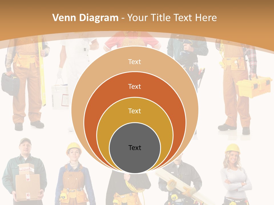 Man Staff Working PowerPoint Template