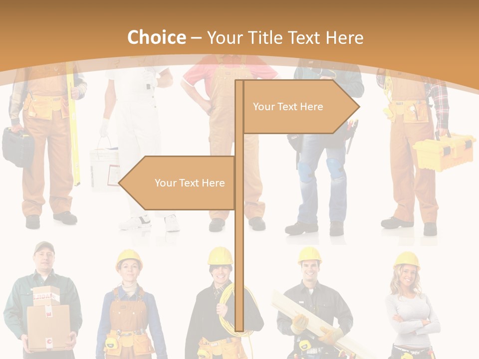 Man Staff Working PowerPoint Template