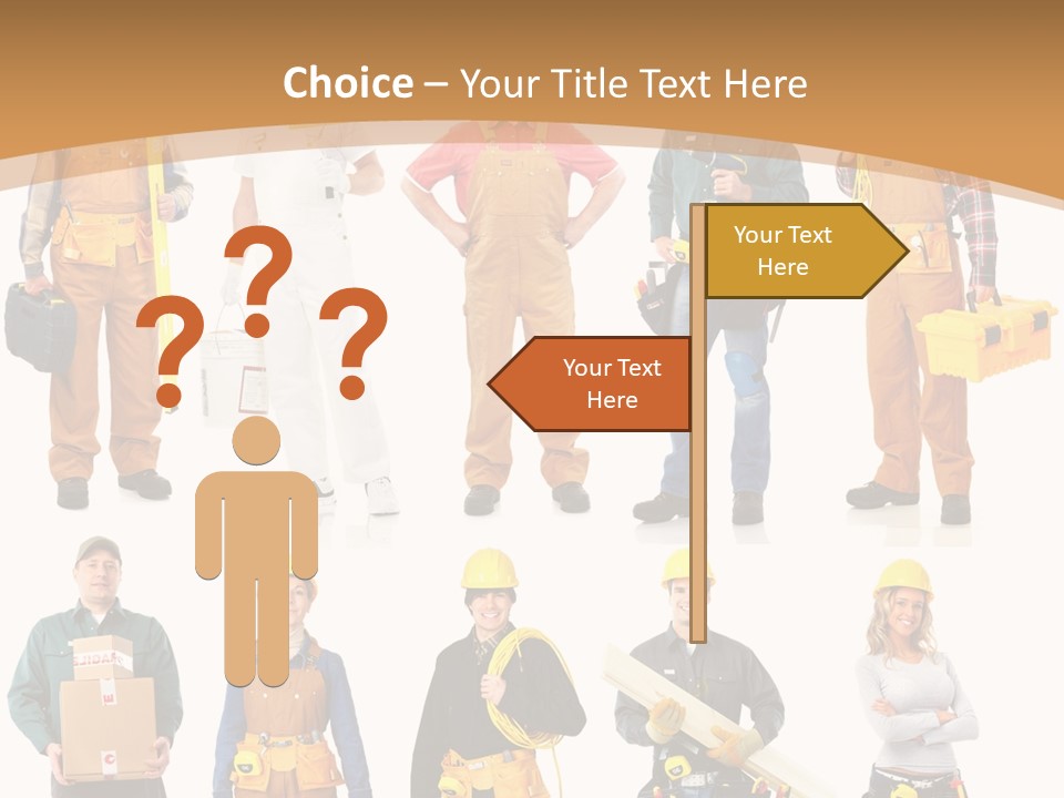 Man Staff Working PowerPoint Template