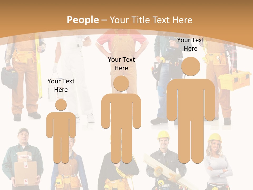 Man Staff Working PowerPoint Template