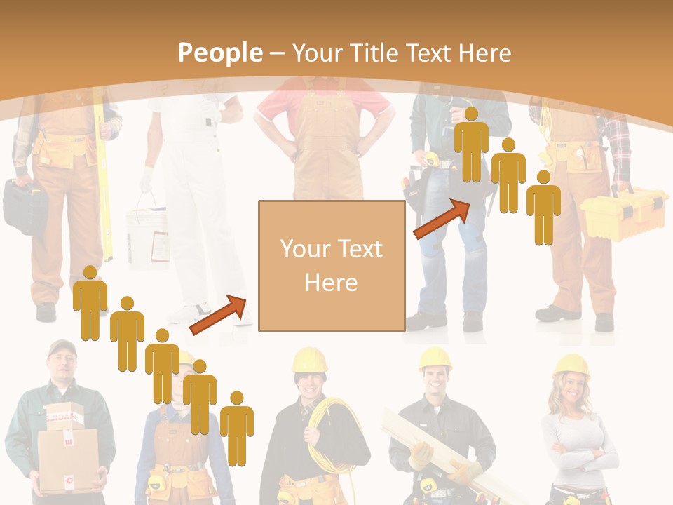 Man Staff Working PowerPoint Template