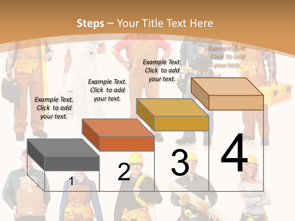 Man Staff Working PowerPoint Template