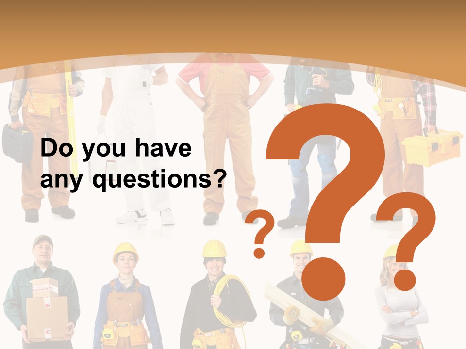 Man Staff Working PowerPoint Template