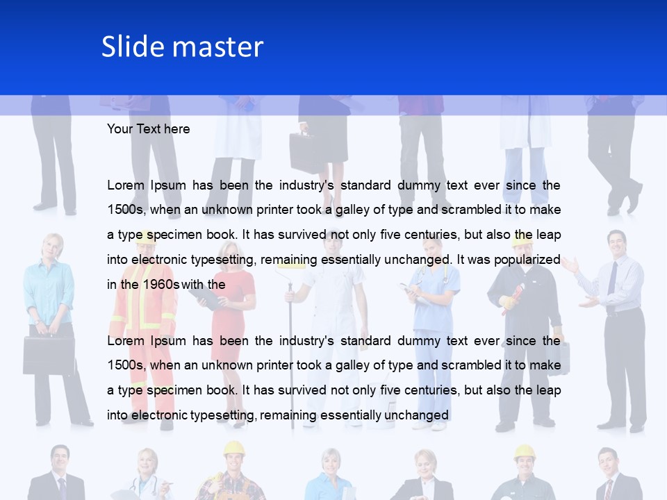 Worker Group Medicine PowerPoint Template