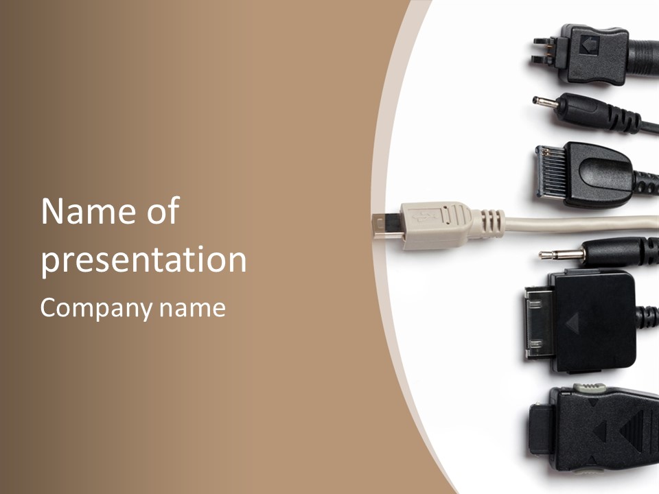 Electronic Supply Energy PowerPoint Template