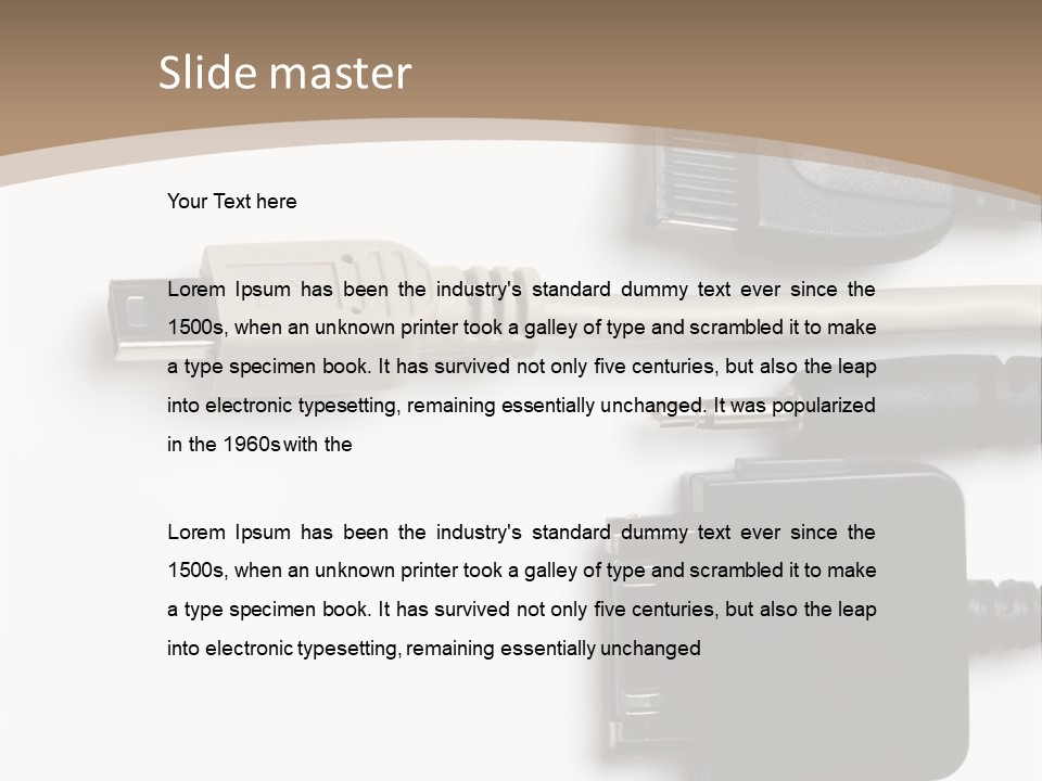Electronic Supply Energy PowerPoint Template