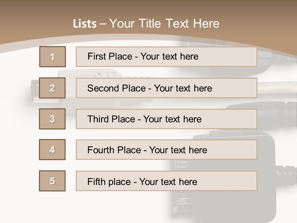 Electronic Supply Energy PowerPoint Template