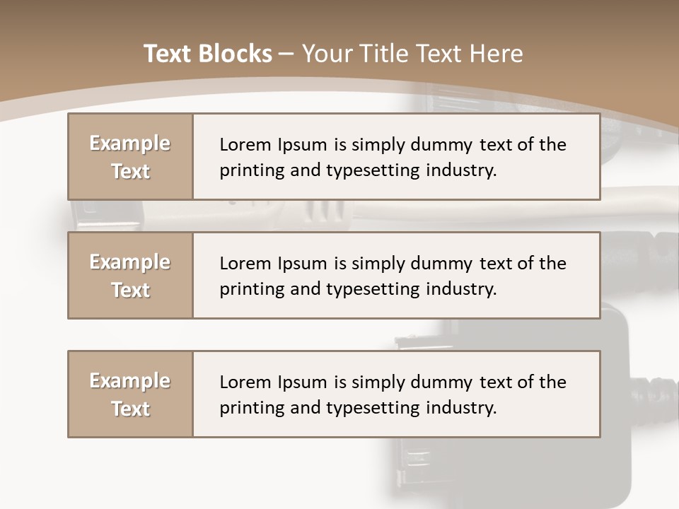 Electronic Supply Energy PowerPoint Template