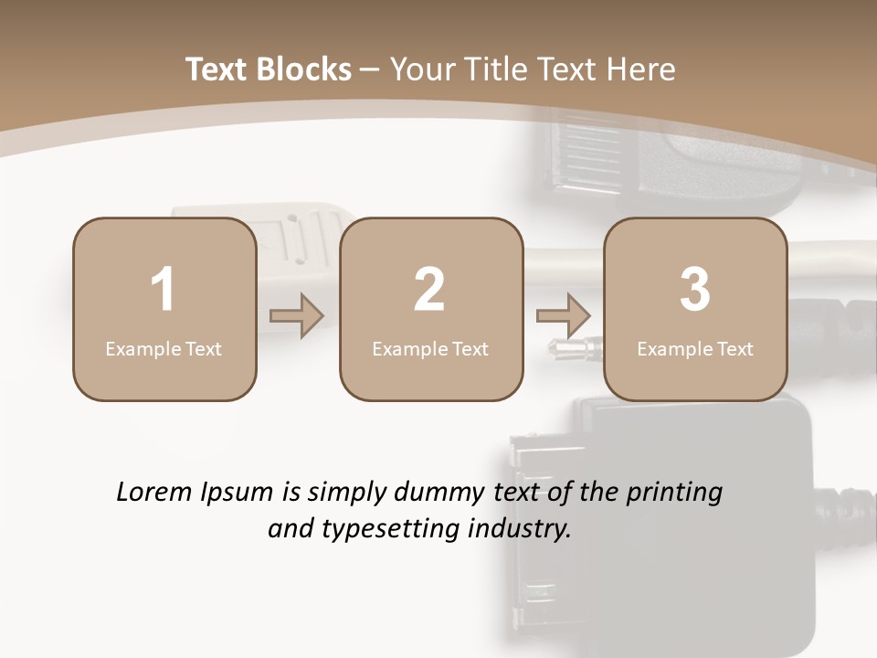Electronic Supply Energy PowerPoint Template