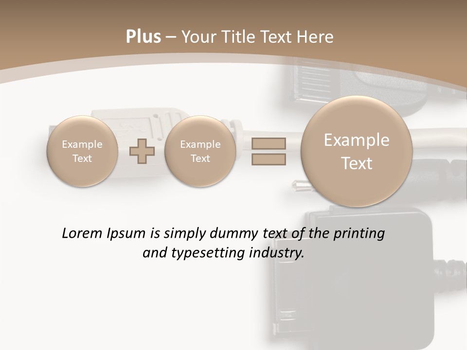 Electronic Supply Energy PowerPoint Template