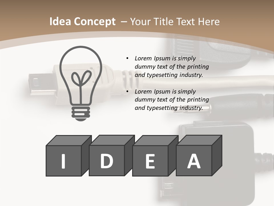 Electronic Supply Energy PowerPoint Template