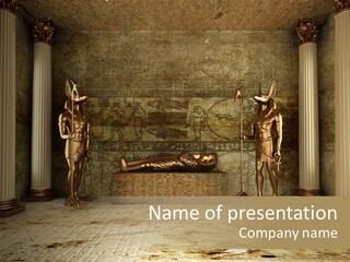 Eagle Monument Pharao PowerPoint Template