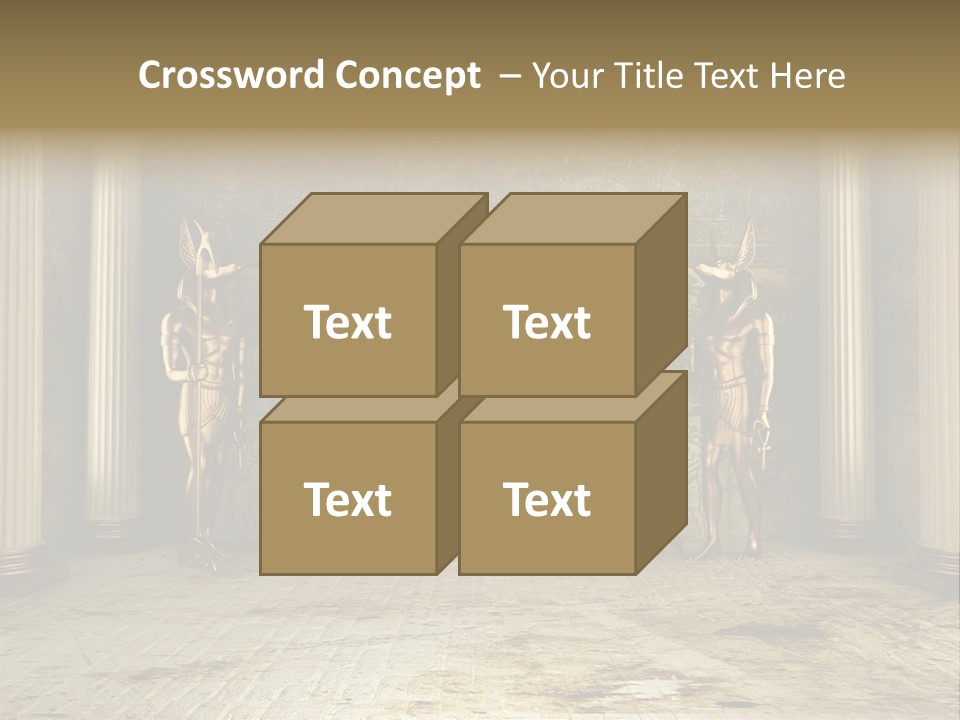Eagle Monument Pharao PowerPoint Template