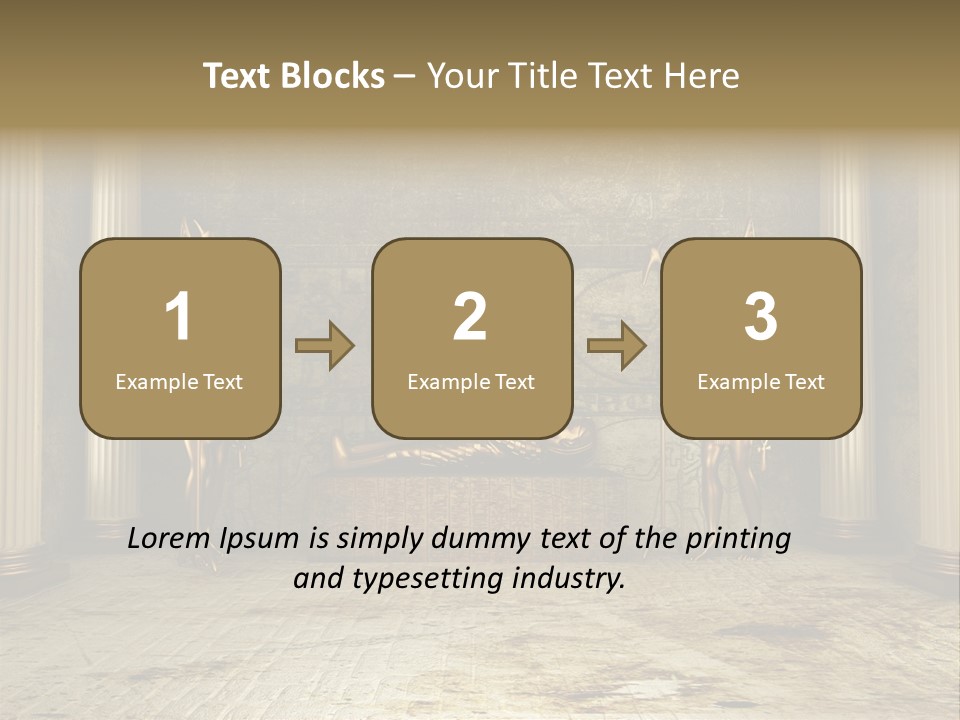 Eagle Monument Pharao PowerPoint Template