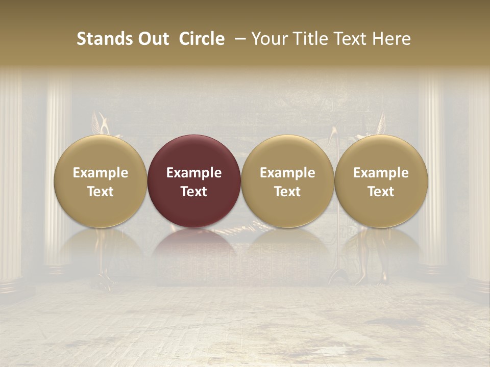 Eagle Monument Pharao PowerPoint Template