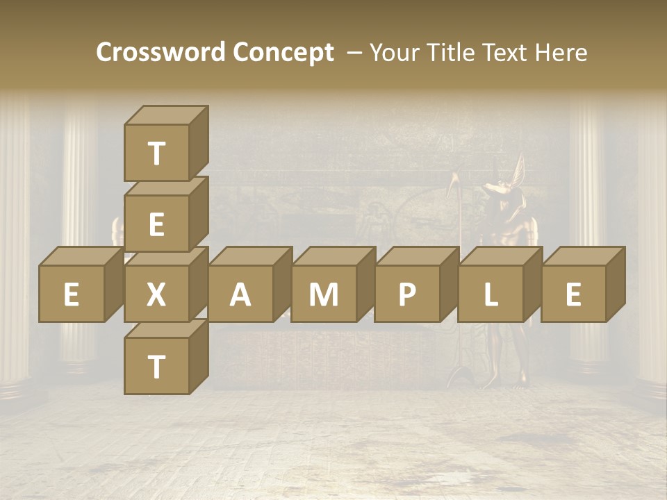 Eagle Monument Pharao PowerPoint Template