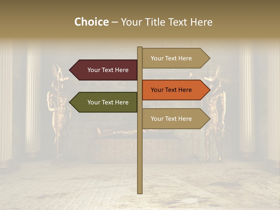 Eagle Monument Pharao PowerPoint Template