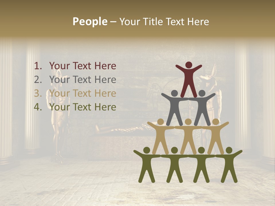 Eagle Monument Pharao PowerPoint Template