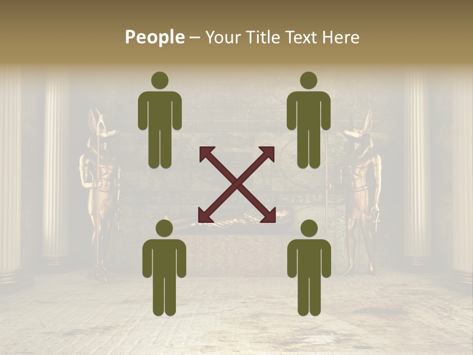 Eagle Monument Pharao PowerPoint Template