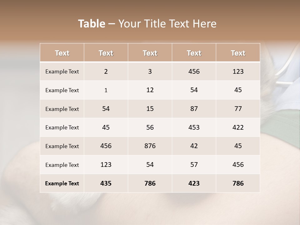 Detail Rate Health PowerPoint Template