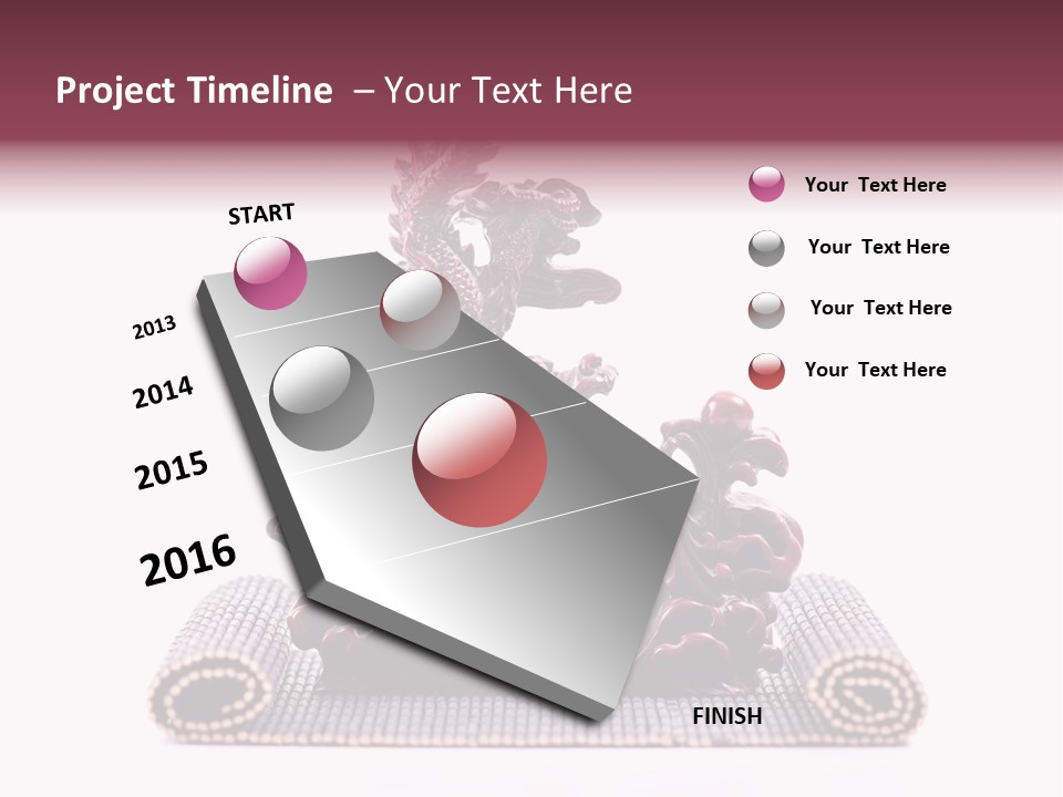 Beautiful Eastern Sculpture PowerPoint Template