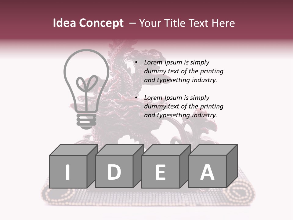 Beautiful Eastern Sculpture PowerPoint Template