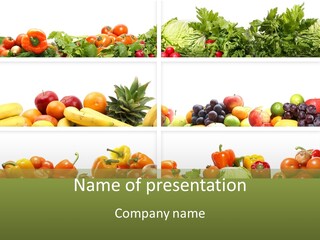 Health Yellow Nut PowerPoint Template