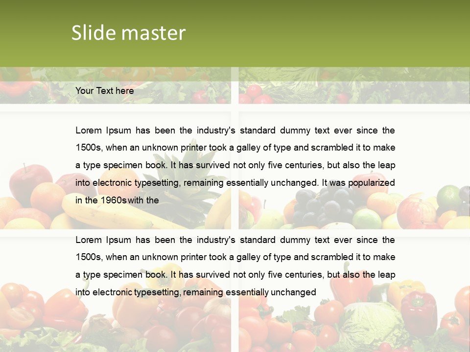 Health Yellow Nut PowerPoint Template